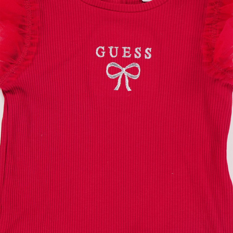 Guess Baby Meisjes T-Shirt In Rood