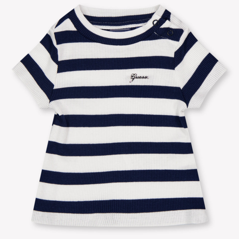 Guess Baby Meisjes T-Shirt In Navy