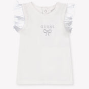 Guess Baby Meisjes T-Shirt In Wit