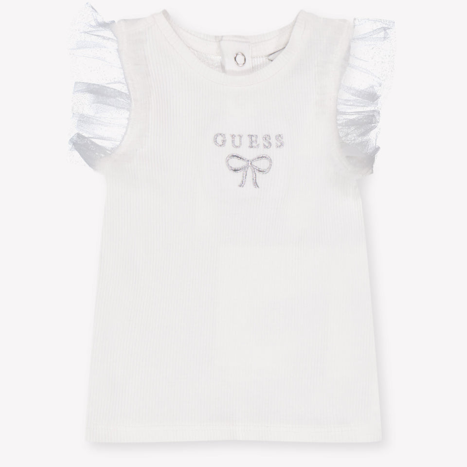 Guess Baby Meisjes T-Shirt In Wit
