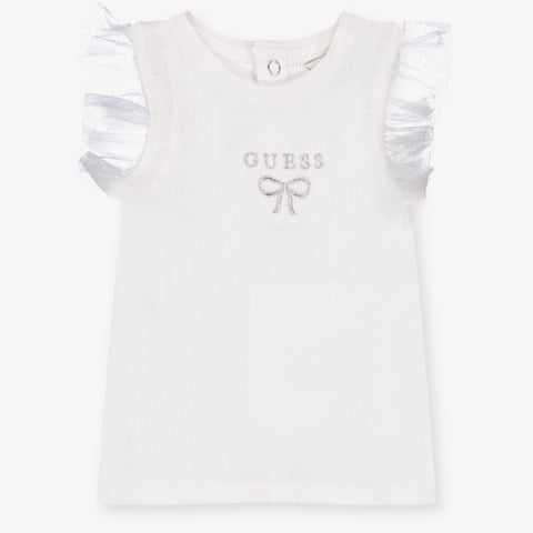 Guess Baby Meisjes T-Shirt In Wit