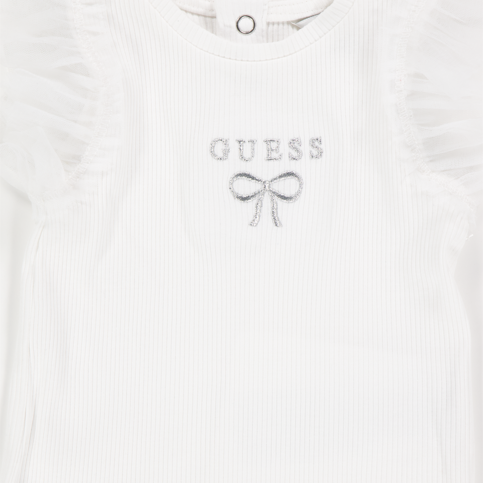 Guess Baby Meisjes T-Shirt In Wit