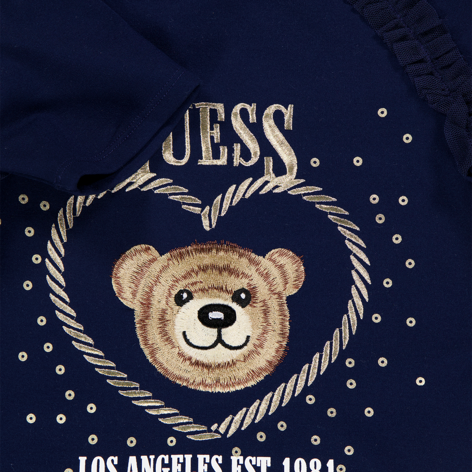 Guess Kids Girls Dress In Navy