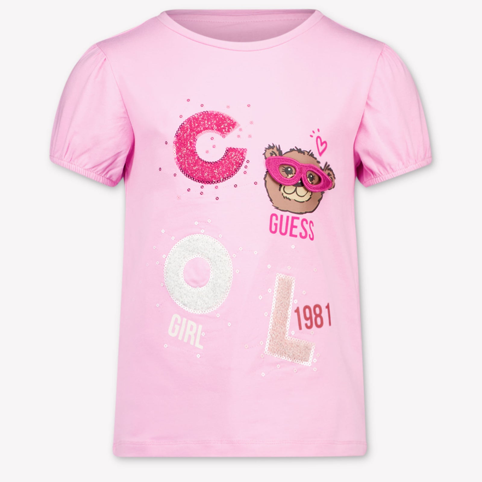 Guess Kinder Meisjes T-Shirt In Roze