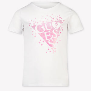 Guess Kinder Meisjes T-Shirt In Wit