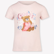 Guess Kids Girls T-Shirt In Light Pink