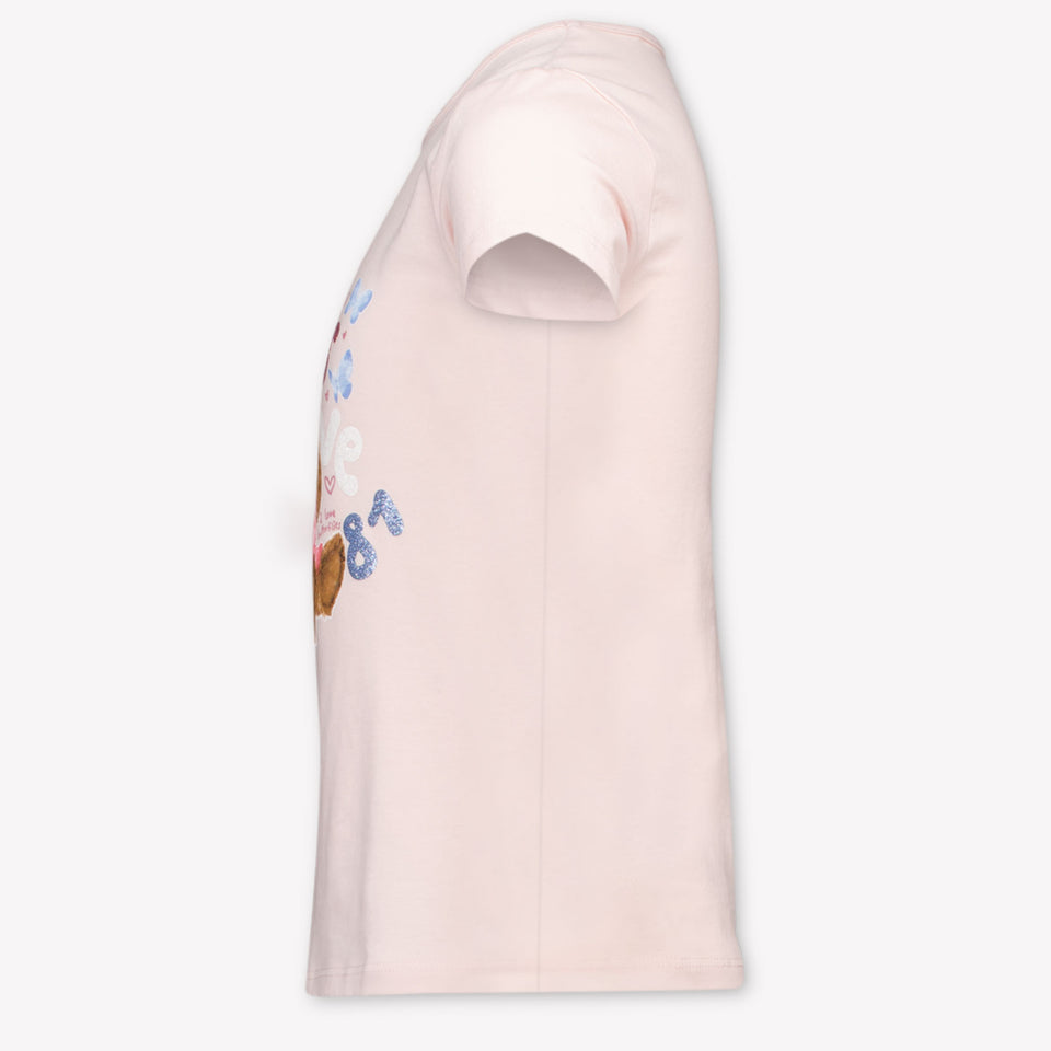 Guess Kids Girls T-Shirt In Light Pink
