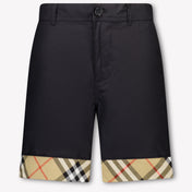 Burberry Oscar Kinder Jongens Shorts In Zwart