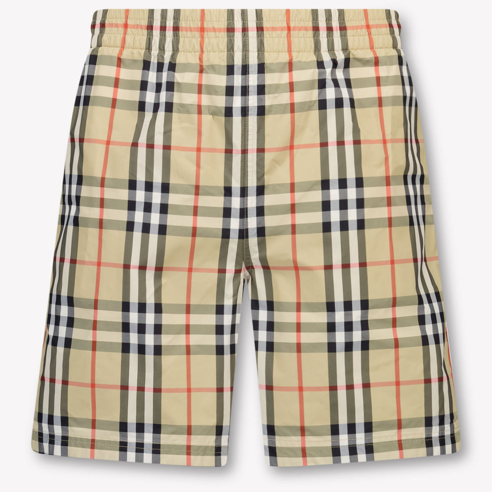 Burberry Atticus Kids Boys Swimwear In Beige