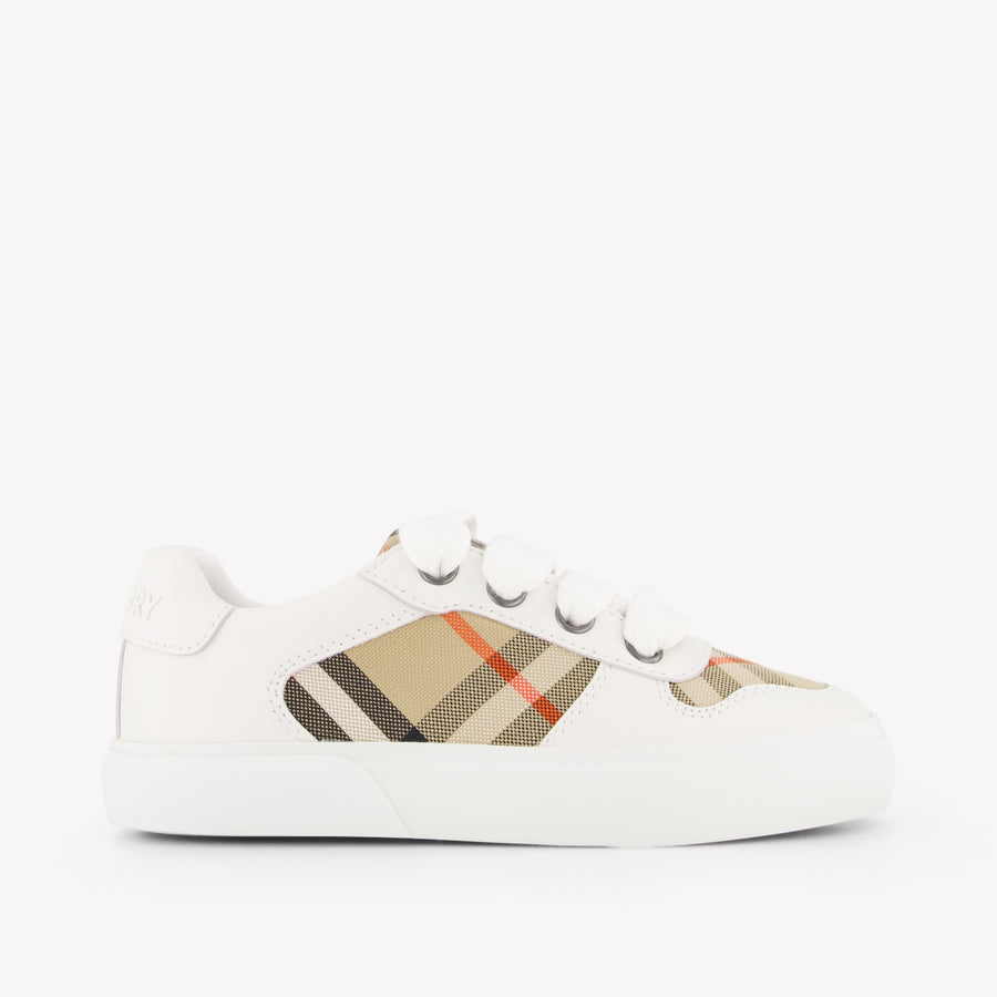 Burberry Noah Unisex Kids Sneakers in White