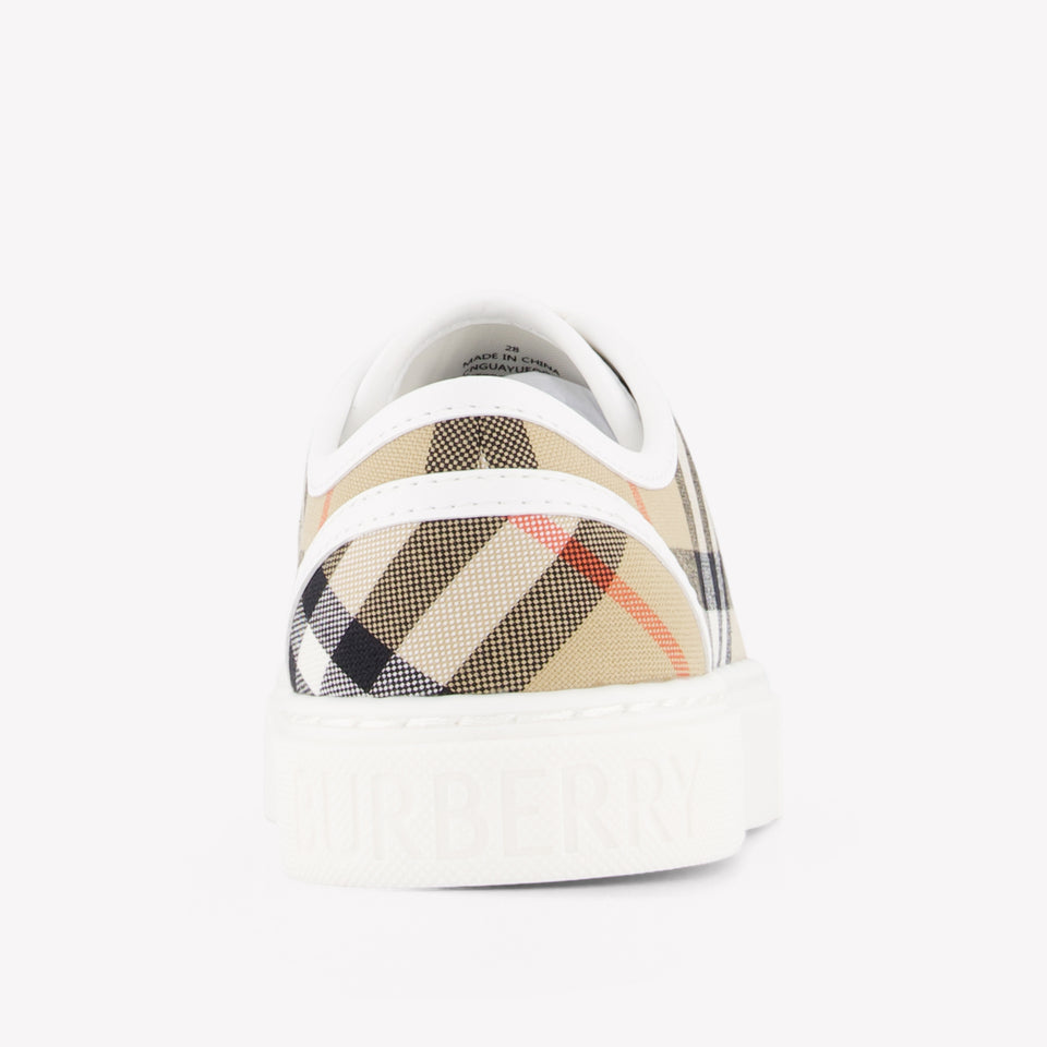 Burberry Teddy Unisex Sneakers In Beige