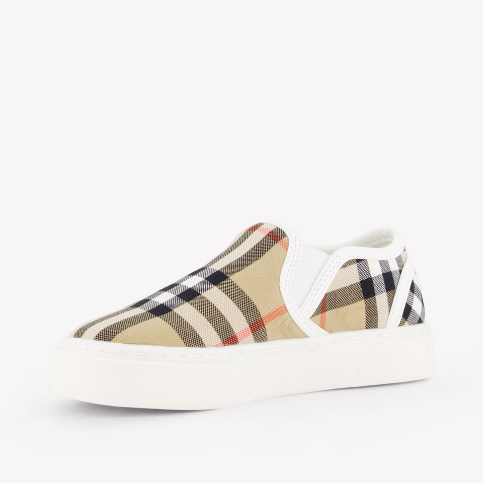 Burberry Kit Unisex Sneakers In Beige