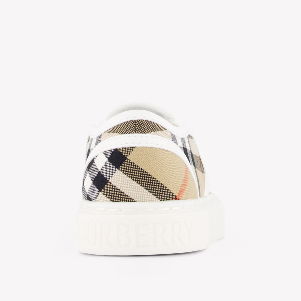 Burberry Kit Unisex Sneakers In Beige