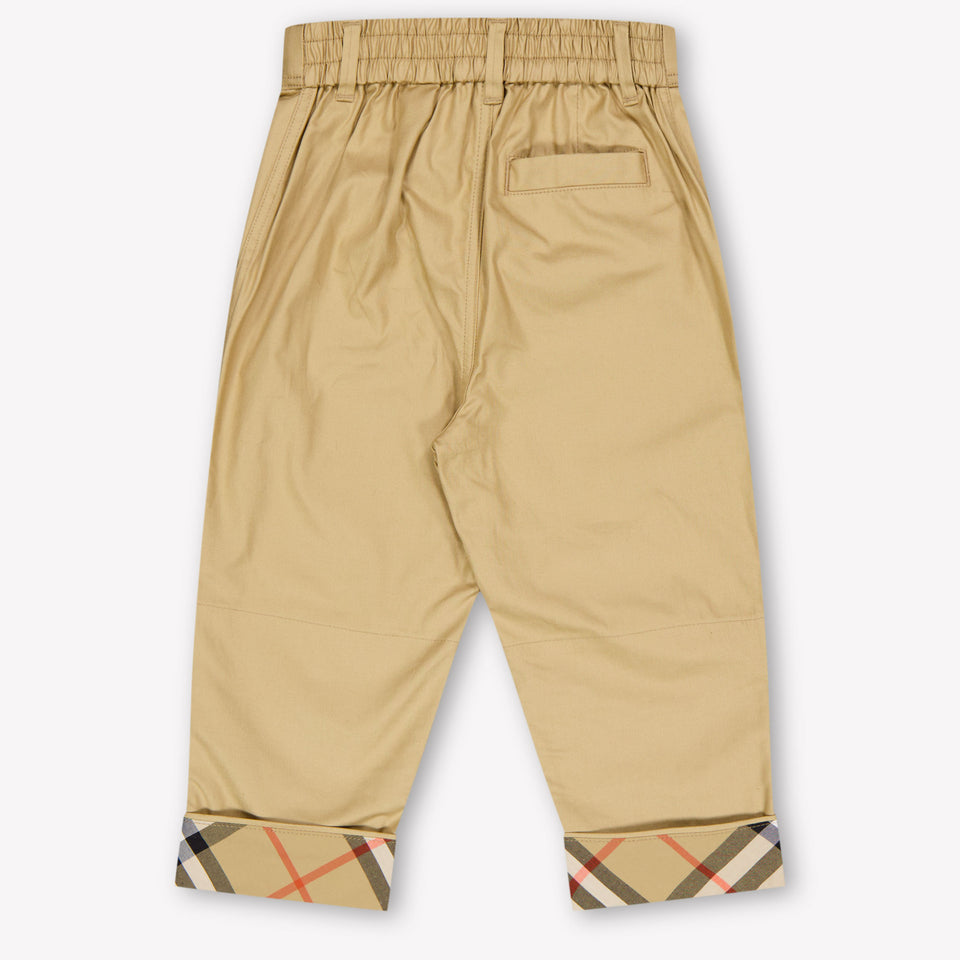 Burberry Sheldon Baby Boys Pants In Beige