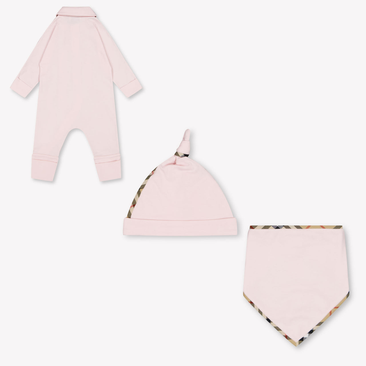 Burberry Hamilton Baby Girls Playsuit In Light Pink