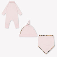 Burberry Hamilton Baby Girls Playsuit In Light Pink
