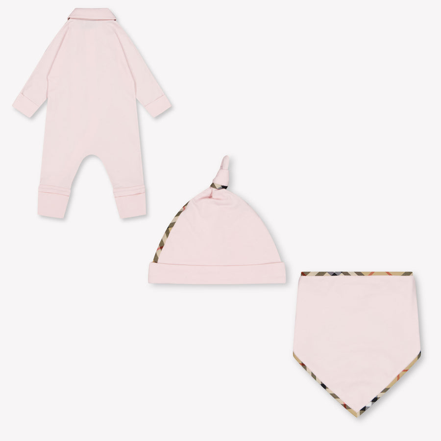 Burberry Hamilton Baby Girls Playsuit In Light Pink