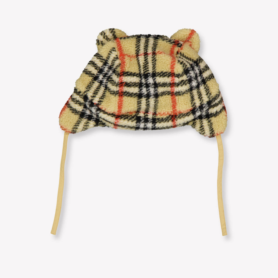 Burberry Turnerb Baby Unisex Muts In Beige