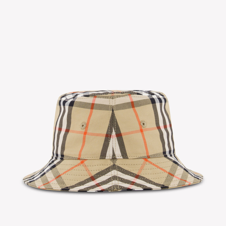Burberry Bucket Hat Baby Unisex Hoed In Beige