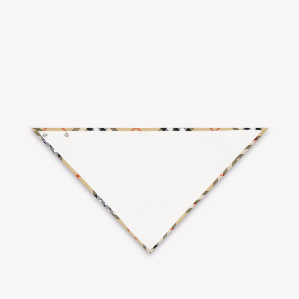 Burberry Snap Bibo Baby Unisex Accessoire In Wit