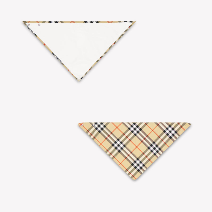 Burberry Snap Bib Baby Unisex Accessoire In Beige