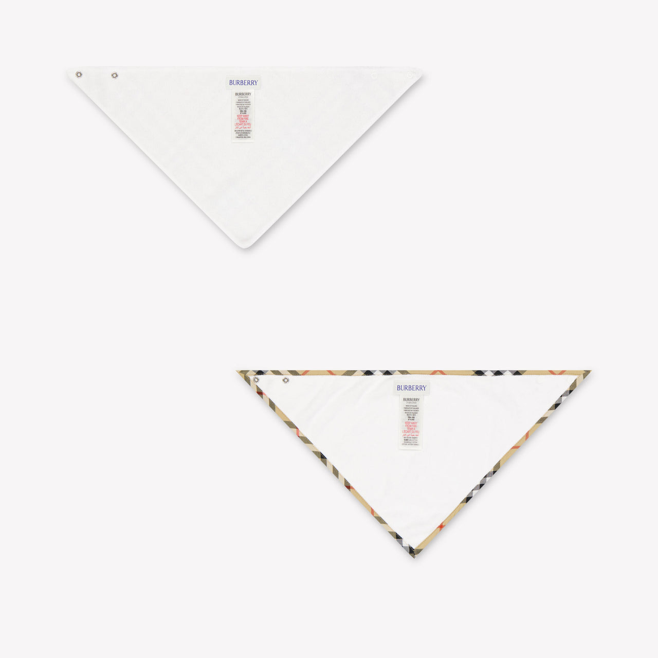 Burberry Snap Bib Baby Unisex Accessoire In Beige