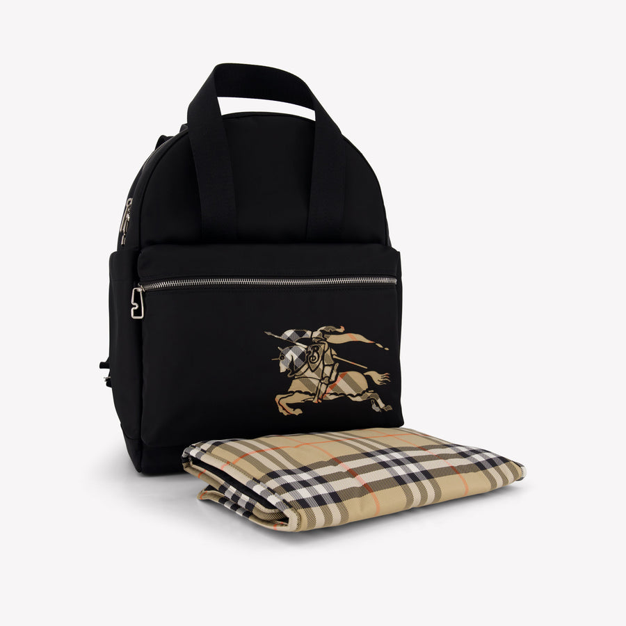 Burberry Norwich Baby Unisex Diaper Bag In Black