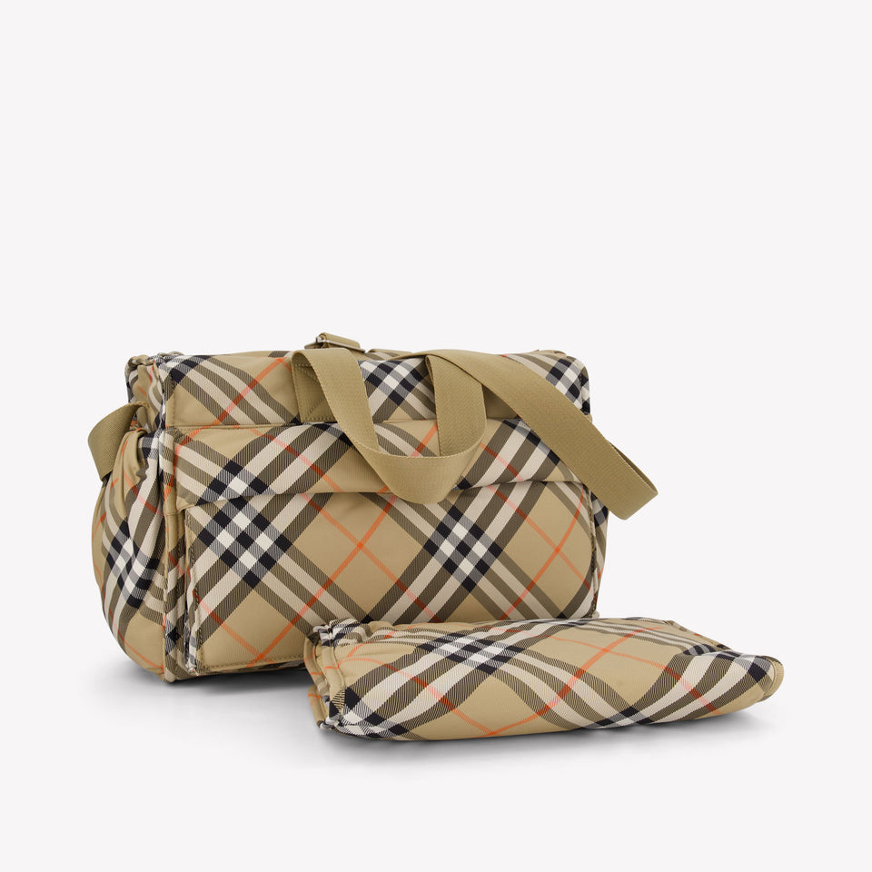 Burberry Bowling Bag Diaper Bag In Beige