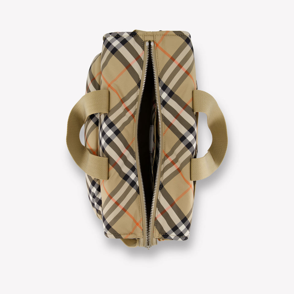 Burberry Bowling Bag Diaper Bag In Beige