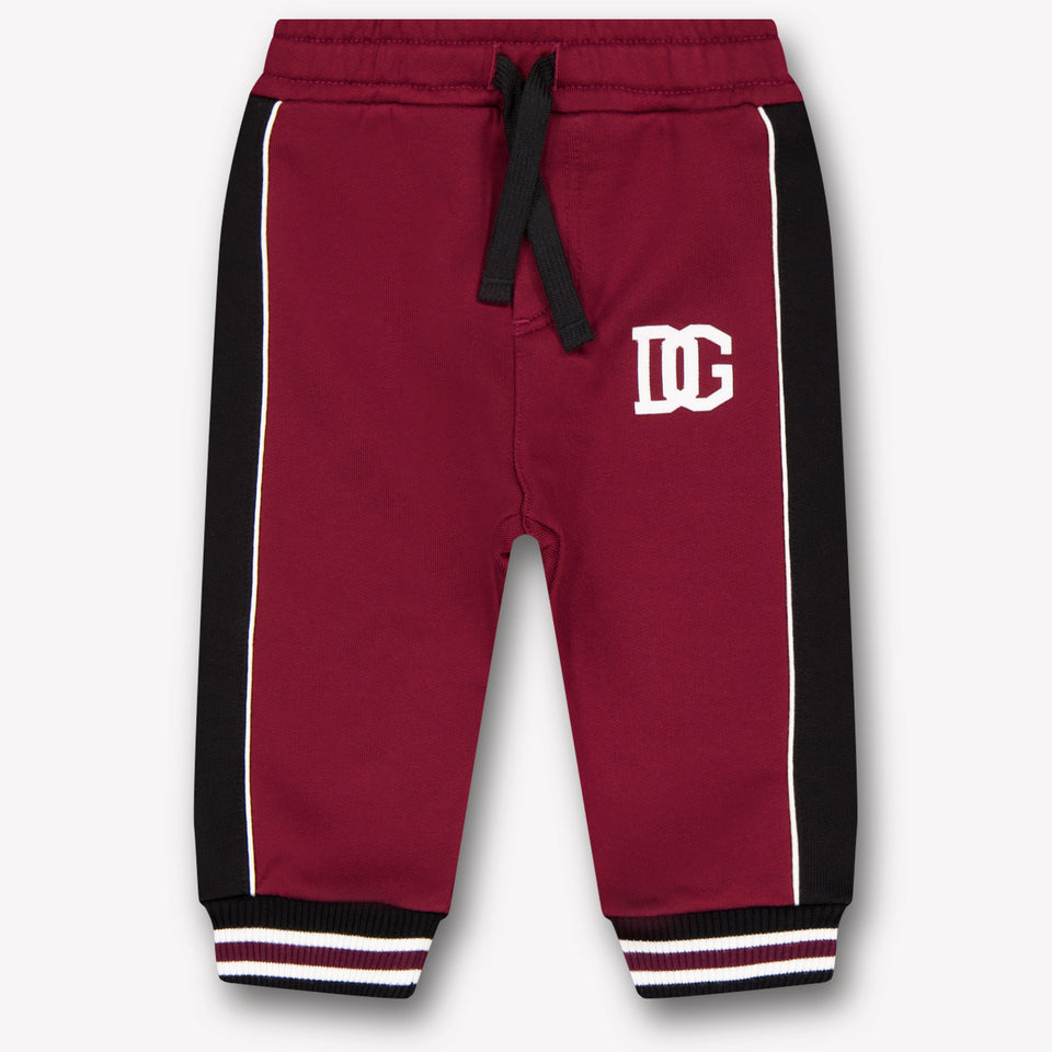 Dolce & Gabbana Baby Boys Pants In Bordeaux