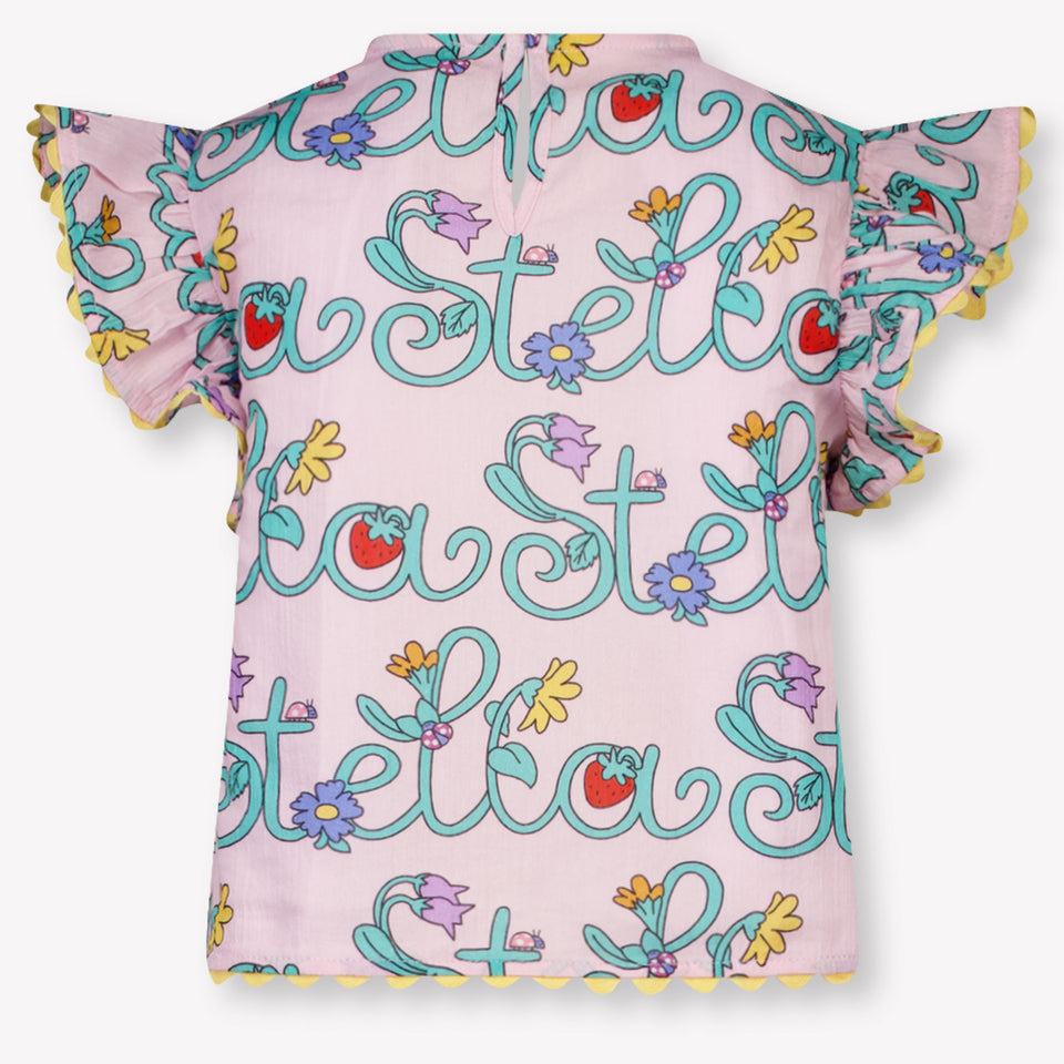 Stella McCartney Kinder Meisjes T-Shirt In Licht Roze