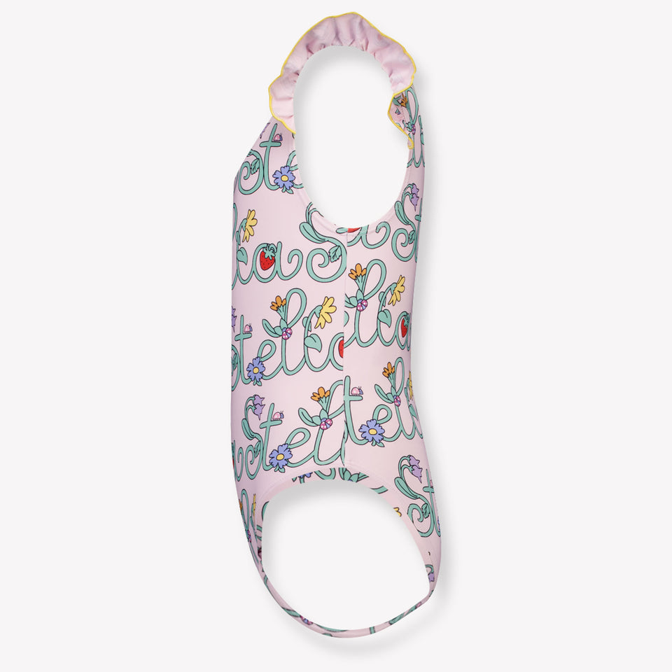 Stella McCartney Kinder Meisjes Zwemkleding In Licht Roze