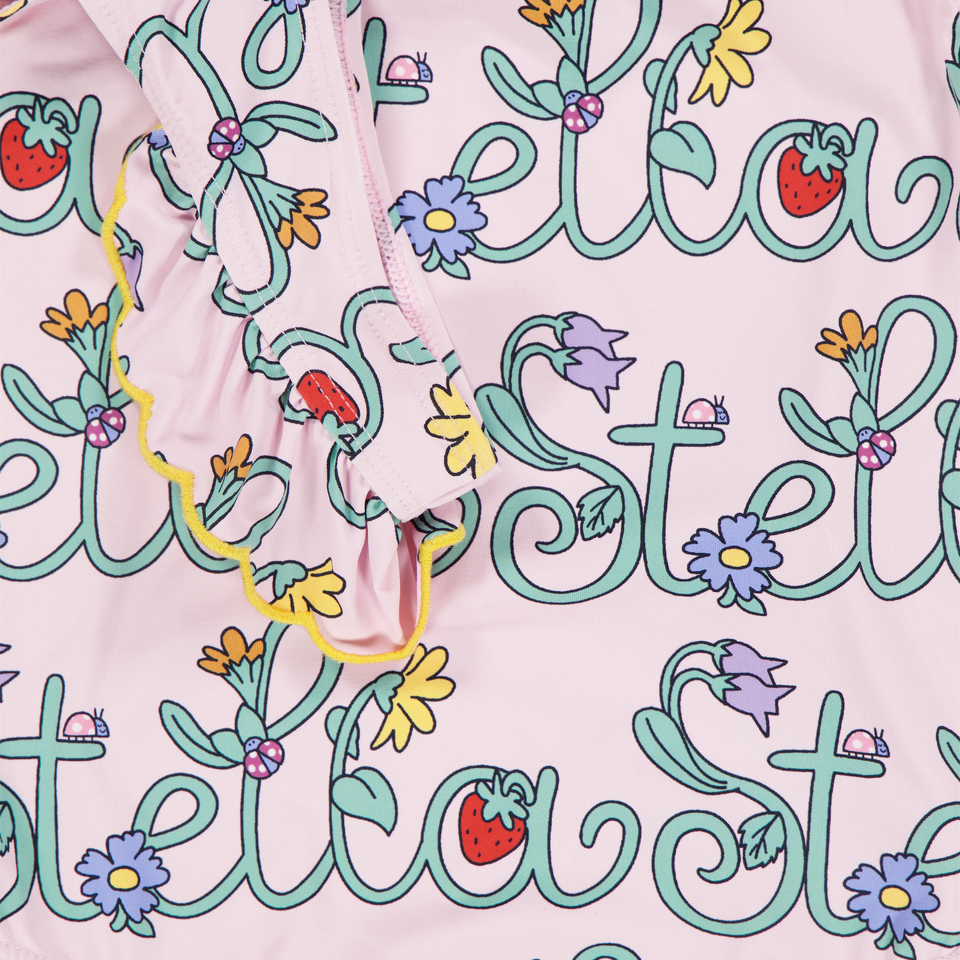 Stella McCartney Kinder Meisjes Zwemkleding In Licht Roze