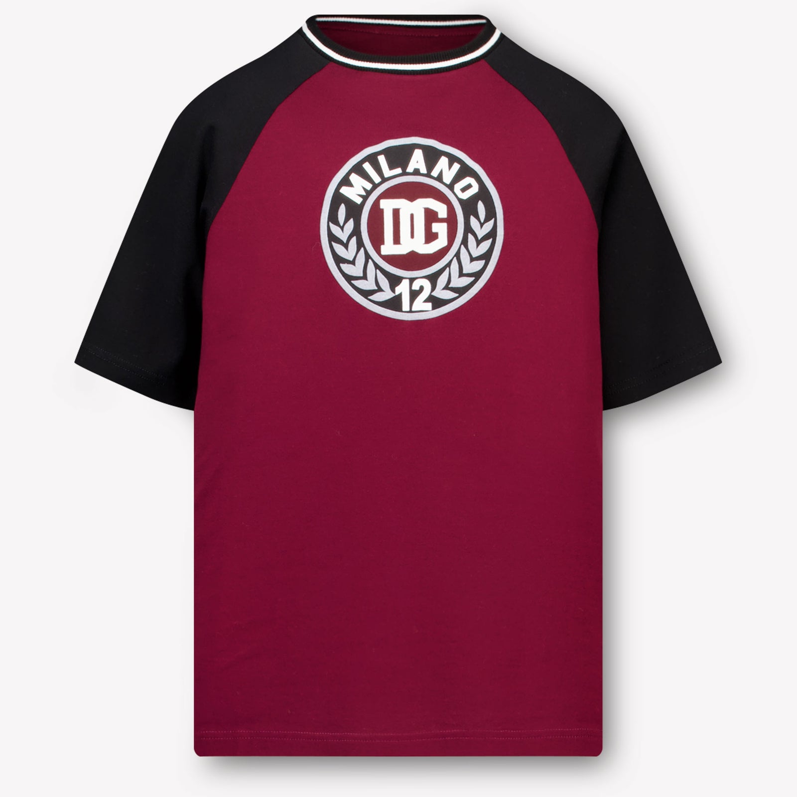 Dolce & Gabbana Kinder Jongens T-Shirt In Bordeaux