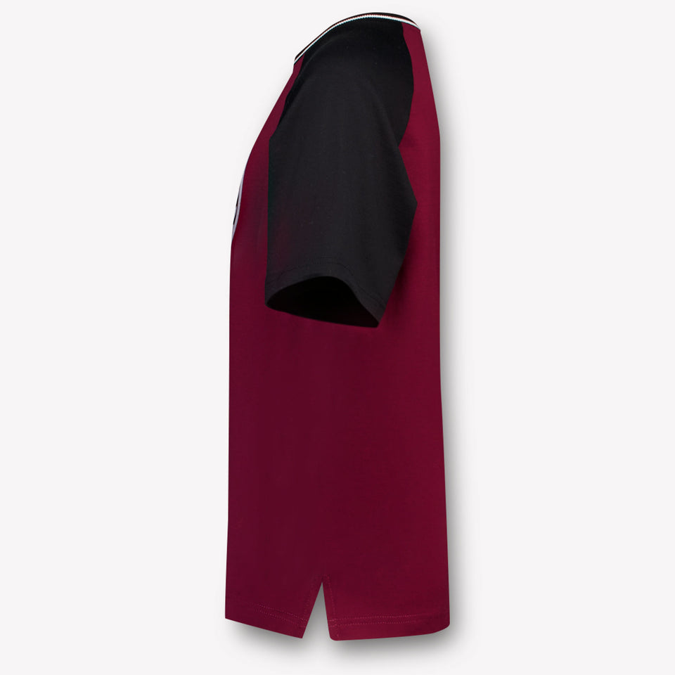 Dolce & Gabbana Kinder Jongens T-Shirt In Bordeaux