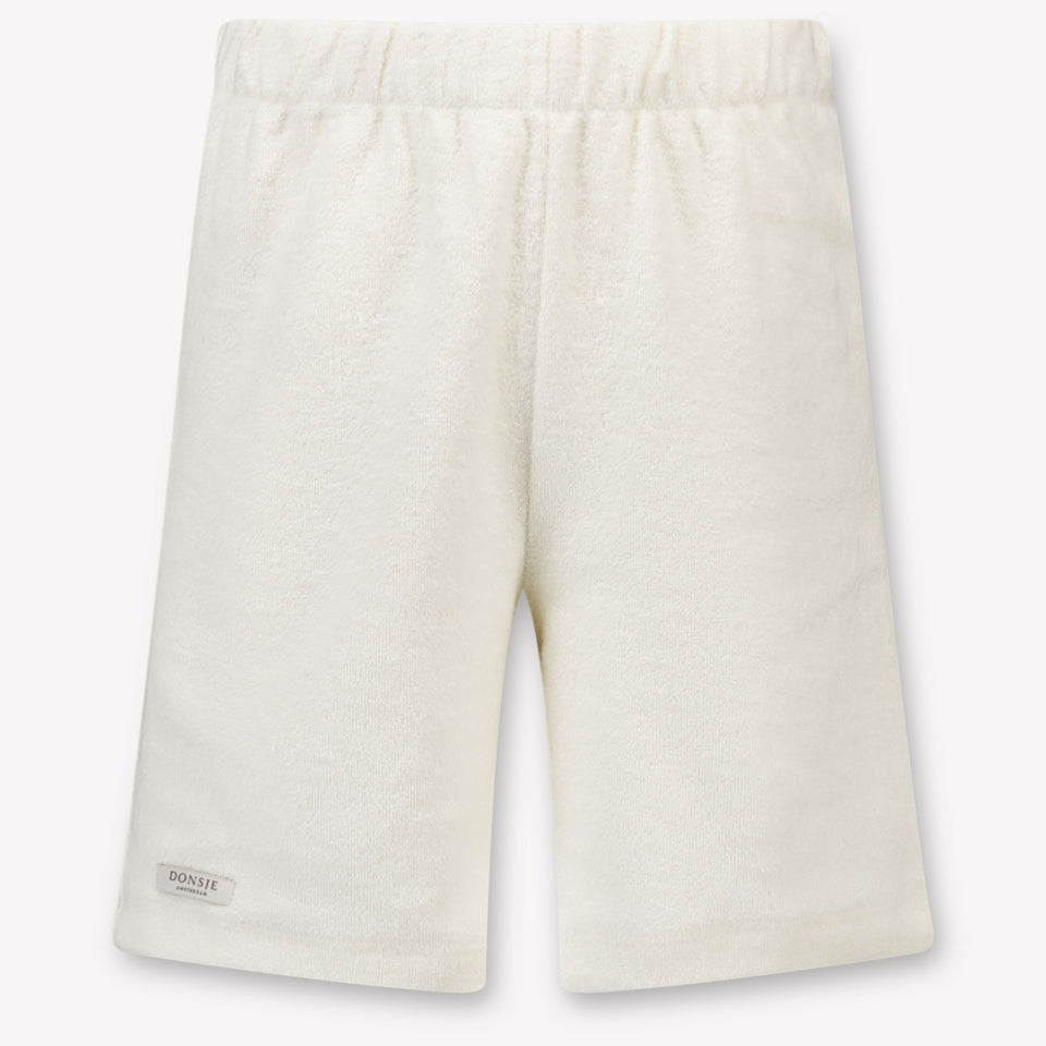 Donsje Amsterdam Kinder Unisex Shorts In Off White
