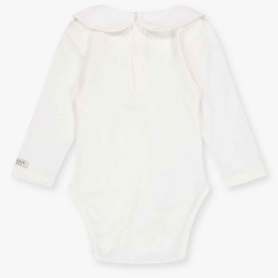 Donsje Amsterdam Baby Unisex Rompertje In Off White