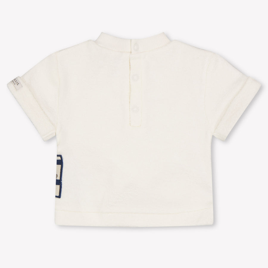 Donsje Amsterdam Baby Jongens T-Shirt In Off White