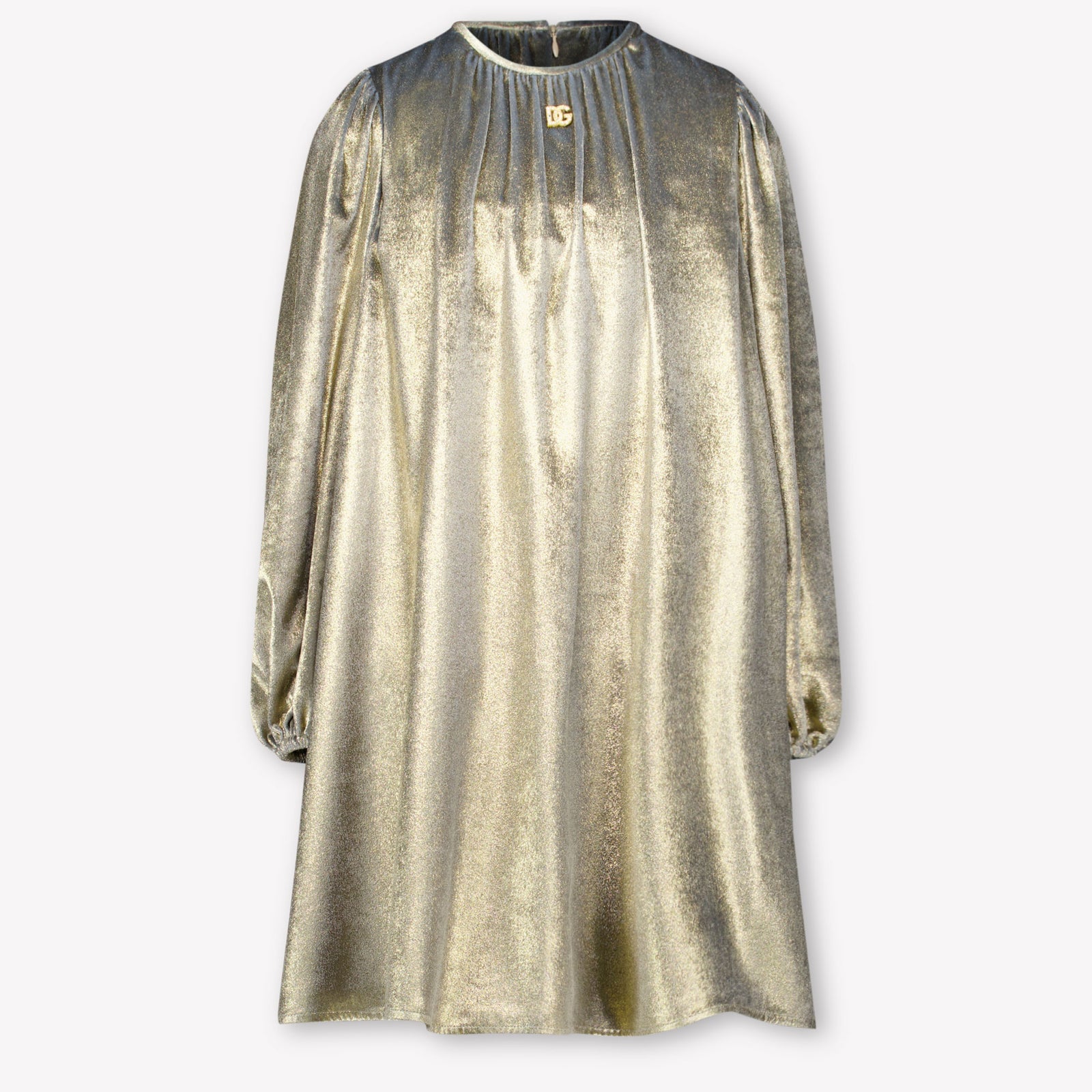 Dolce & Gabbana Kids Girls Dress In Gold