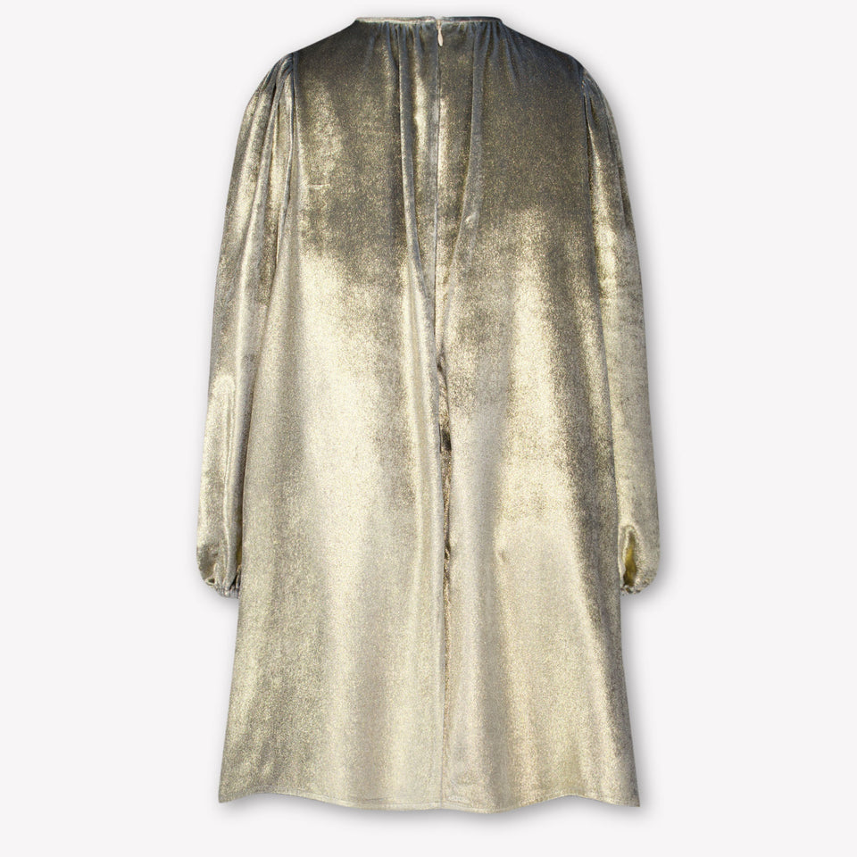 Dolce & Gabbana Kids Girls Dress In Gold