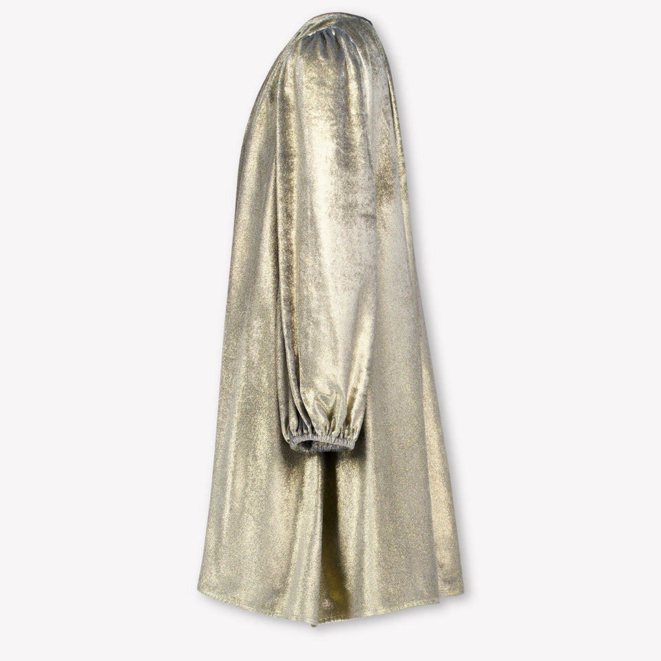 Dolce & Gabbana Kids Girls Dress In Gold