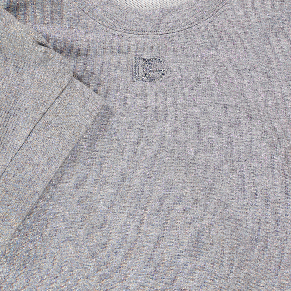 Dolce & Gabbana Kinder Meisjes Tuniek In Zilver