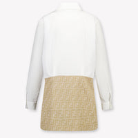 Fendi Kinder Meisjes Jurk In Beige