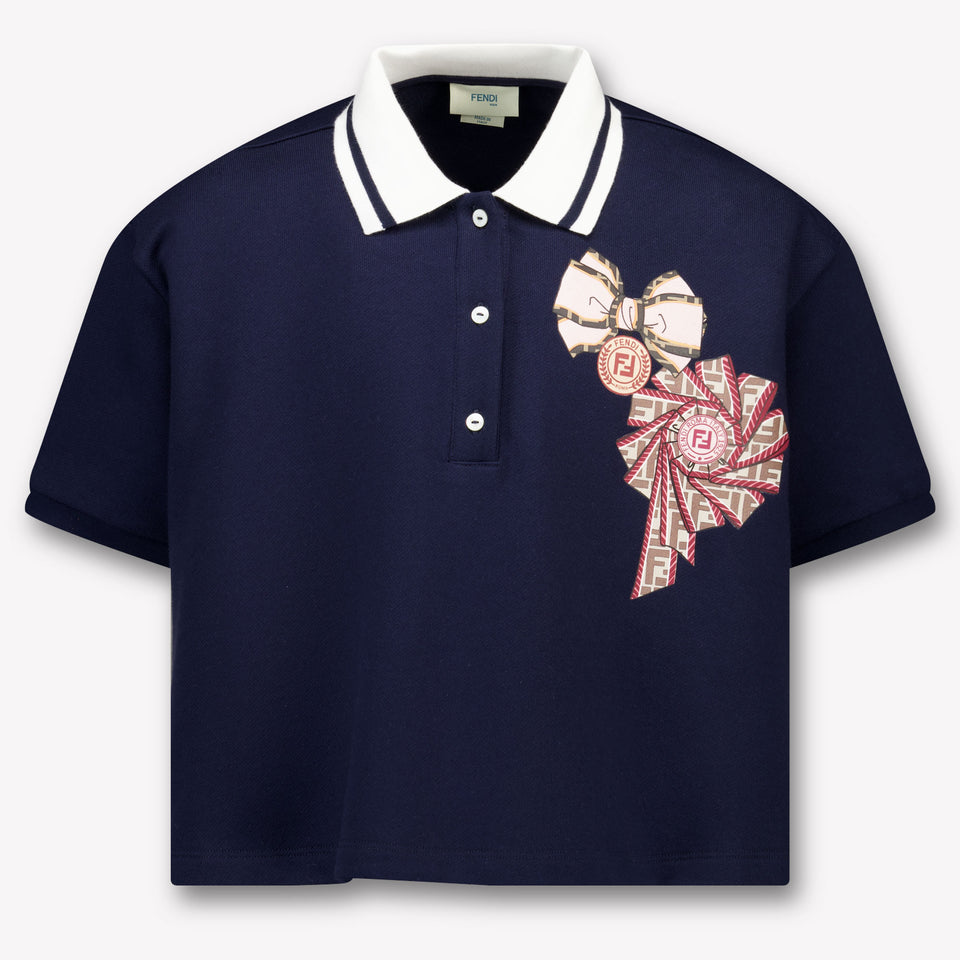 Fendi Kinder Meisjes Polo In Navy