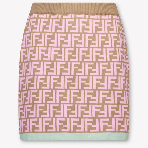 Fendi Kinder Meisjes Rokje In Camel