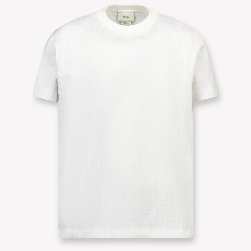 Fendi Kinder Jongens T-Shirt In Wit