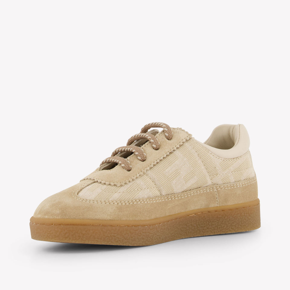 Fendi Unisex Sneakers In Beige