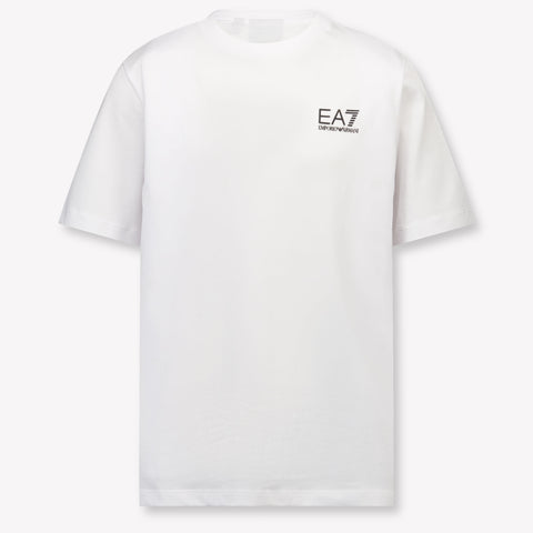 EA7 Kinder Jongens T-Shirt In Wit