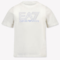 EA7 Kinder Jongens T-Shirt In Wit