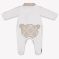 First Baby Boys Playsuit In White